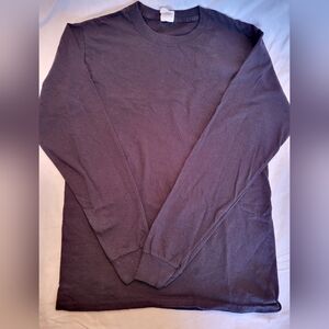 Hanes NWOT Classic Black Long Sleeve Shirt